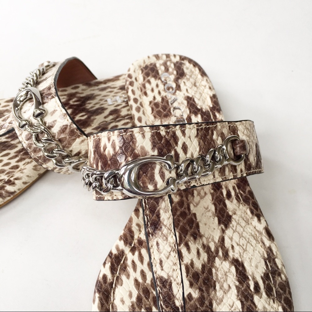 Coach ‘Jaclyn’ Sandal | Python Print | FG3816 Size 7.5 New - Picture 9 of 12